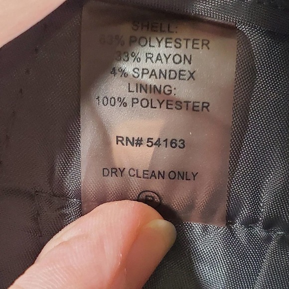 Calvin Klein Classic Fit Straight Leg Stretch Luxe Pants Charcoal Gray Size 12 - Picture 9 of 12